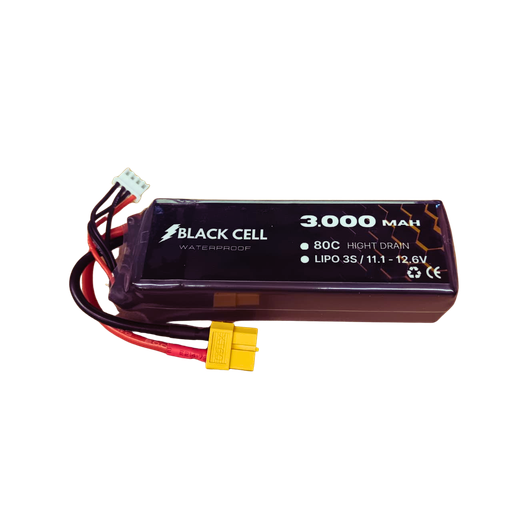 BLACK CELL LiPo 3S 3000mAh 80C