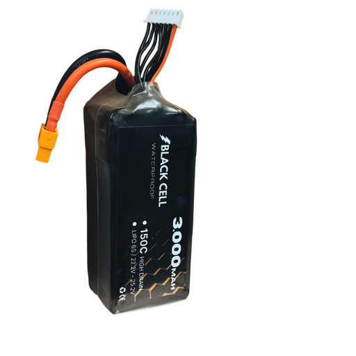 BLACK CELL LiPo 6S 3000mAh 150C Waterproof