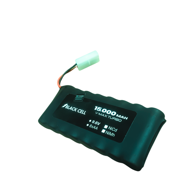 BLACK CELL NiMH 9.6V 15000mAh V-MAX Turbo (Side by Side)