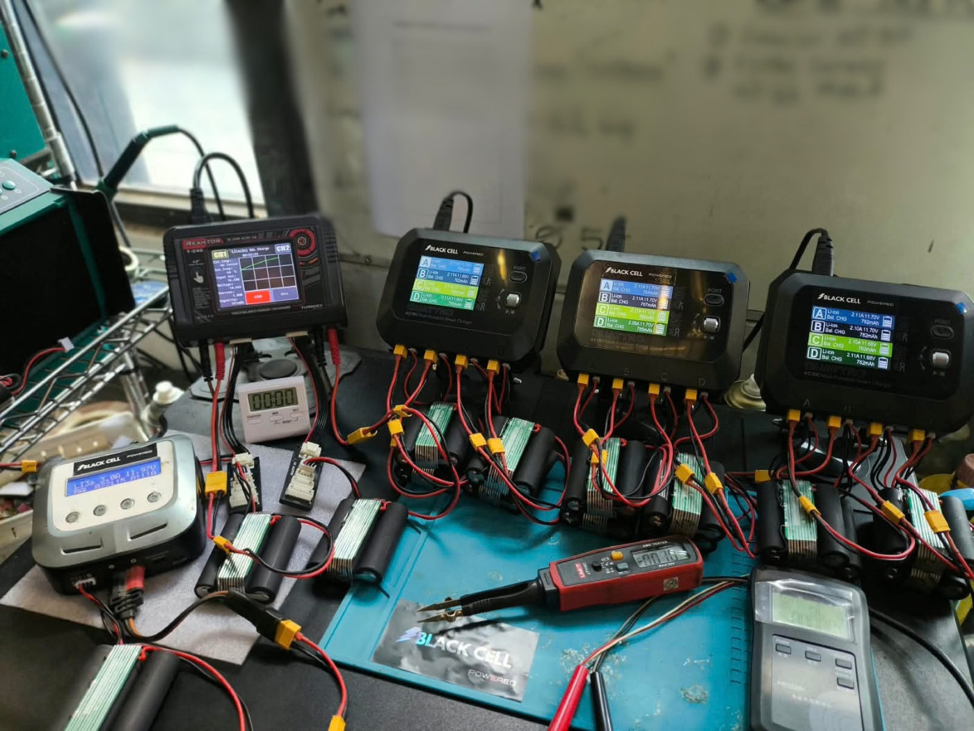 Pengujian battery pack di workshop